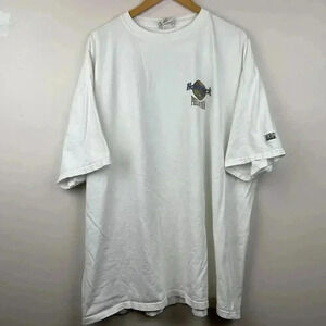 Vintage Heavyweight White Fitness T-Shirt with Logo